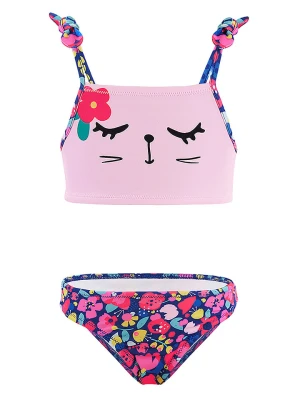 Denokids Bikini "Cat&Flowers" w kolorze jasnoróżowym rozmiar: 98 / 104