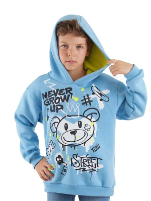 Denokids Bluza "Cool Bear" w kolorze niebieskim rozmiar: 116