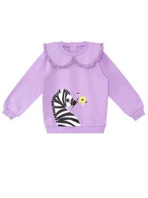 Denokids Bluza "Flower Zebra" w kolorze fioletowym rozmiar: 86/92