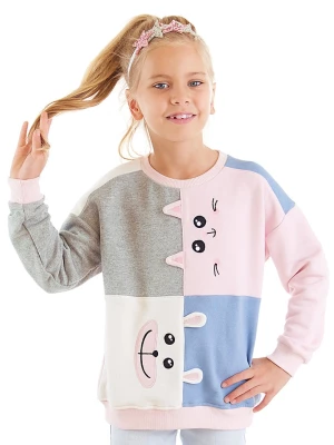 Denokids Bluza "Kitty & Teddy" w kolorze jasnoróżowym rozmiar: 92