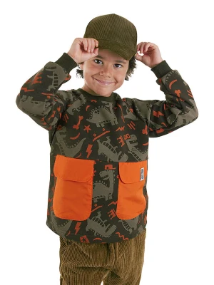 Denokids Bluza w kolorze oliwkowo-pomarańczowym rozmiar: 122