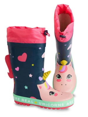 Denokids Kalosze "Unicorn" w kolorze granatowym rozmiar: 34