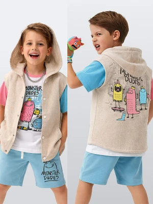 Denokids Kamizelka w kolorze beżowym rozmiar: 134