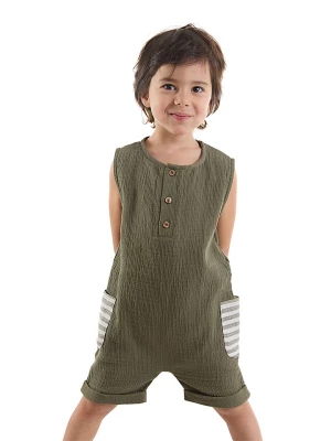 Denokids Kombinezon "Playful Muslin" w kolorze khaki rozmiar: 92/98