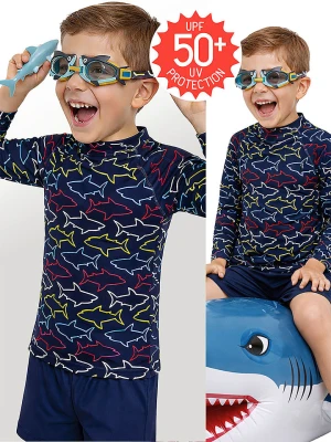 Denokids Koszulka funkcyjna w kolorze granatowym rozmiar: 80