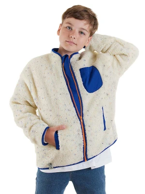 Denokids Kurtka polarowa w kolorze kremowo-niebieskim rozmiar: 116