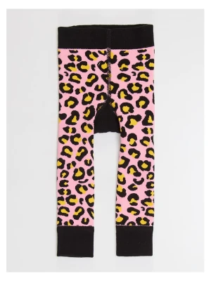 Denokids Legginsy "Leopard" w kolorze jasnoróżowym rozmiar: 68-80