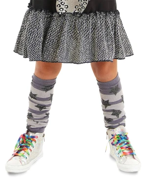 Denokids Ocieplacze nóg "Striped" w kolorze szarym rozmiar: onesize