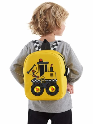 Denokids Plecak "Bulldozer" w kolorze żółtym - 22 x 26 x 11 cm rozmiar: onesize