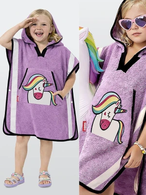 Denokids Ponczo kąpielowe w kolorze fioletowym rozmiar: onesize