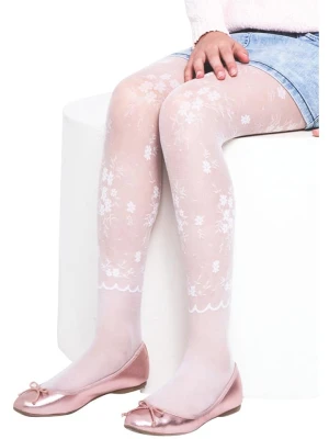 Denokids Rajstopy w kolorze białym rozmiar: 122/128