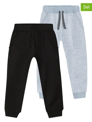 Denokids Spodnie dresowe (2 pary) w kolorze czarno-szarym rozmiar: 134