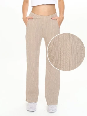 Denokids Spodnie dresowe w kolorze beżowym rozmiar: 122