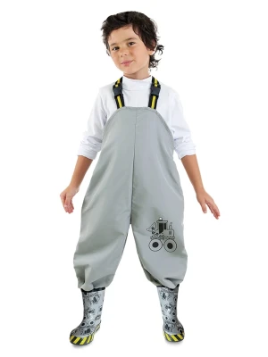 Denokids Spodnie przeciwdeszczowe w kolorze szarym rozmiar: 122/134