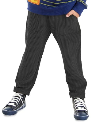 Denokids Spodnie "Velvet" w kolorze szarym rozmiar: 110