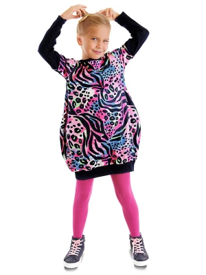 Denokids Sukienka "Allover Leopard" w kolorze jasnoróżowym rozmiar: 104
