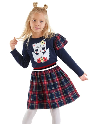 Denokids Sukienka "Cat Wings" w kolorze granatowym rozmiar: 92