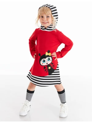 Denokids Sukienka "Ladybug" w kolorze czerwonym rozmiar: 122