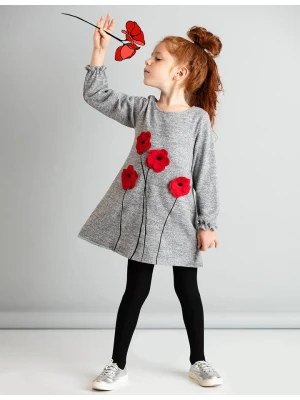 Denokids Sukienka "Poppy" w kolorze szarym rozmiar: 110