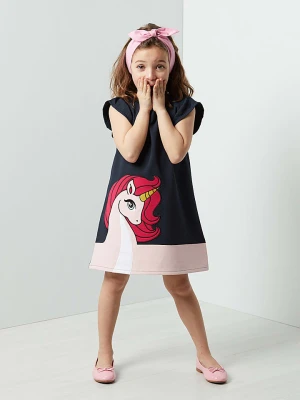 Denokids Sukienka "Unique" w kolorze granatowym rozmiar: 128
