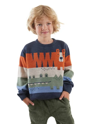 Denokids Sweter "Animals" w kolorze granatowym rozmiar: 122