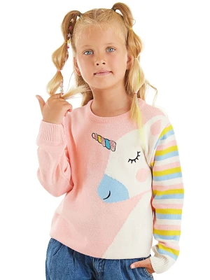 Denokids Sweter "Unicorn" w kolorze jasnoróżowym rozmiar: 122