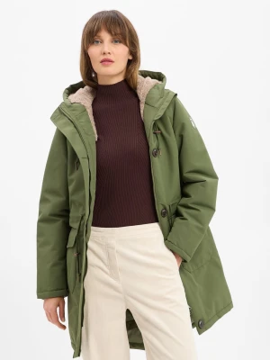 Derbe Damski płaszcz funkcjonalny - Festholm Kobiety zielony jednolity,