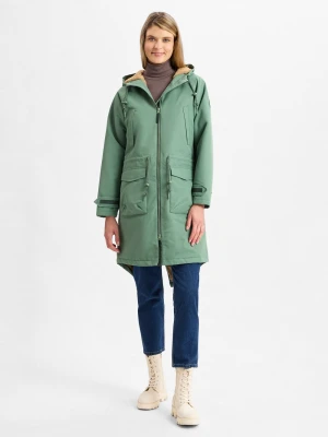 Derbe Damski płaszcz funkcjonalny - Phoebholm Kobiety zielony jednolity,