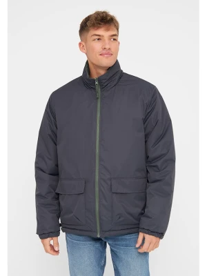 Derbe Dwustronna kurtka przeciwdeszczowa w kolorze oliwkowo-granatowym rozmiar: XL