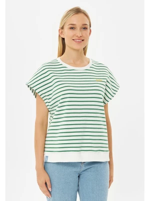Derbe Koszulka w kolorze zielono-kremowym rozmiar: XS