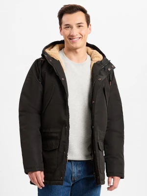 Derbe Parka męska - Festholm Mężczyźni czarny jednolity,