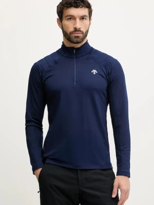 Descente longsleeve funkcyjny MENS T-NECK kolor granatowy DW5FLT02MU