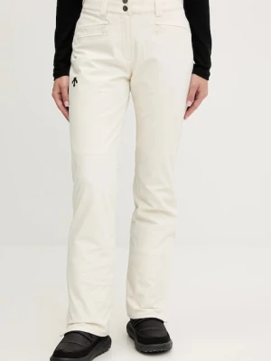 Descente spodnie narciarskie INSULATED PANTS kolor beżowy DW5FLP05LU