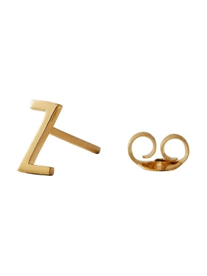 Design Letters kolczyk ze srebra pokrytego złotem