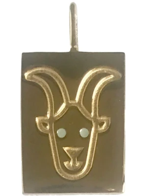 Design Letters Pozłacana zawieszka "Aries" - wys. 2 cm rozmiar: onesize