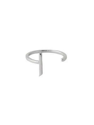 Design Letters Srebrny pierścionek "I" rozmiar: onesize
