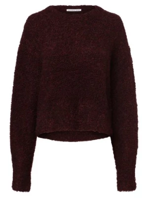 Designers Remix Sweter damski z dodatkiem alpaki Kobiety Wełna czerwony marmurkowy,