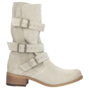 Beżowe botki damskie 9510-64 Wojas