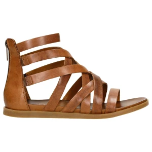 Brązowe sandały damskie z zakryta pięta 76062-52 Wojas