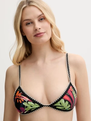 Desigual biustonosz kąpielowy BELICE TOP kolor czarny lekko usztywniona miseczka 25SWMK05