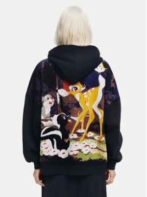 Desigual Bluza Bambi 24WWSK09 Czarny Oversize