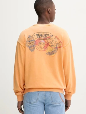 Desigual bluza bawełniana BUDA pomarańczowy