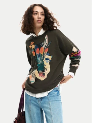 Desigual Bluza Evelyn 26SWSK16 Szary Regular Fit