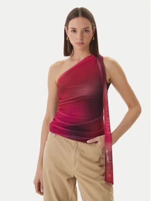 Desigual Bluzka Bratislava 26SWTK31 Czerwony Slim Fit