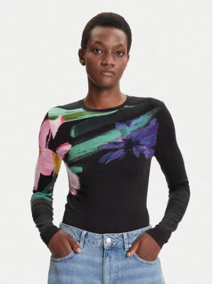Desigual Bluzka Lena 25WWTK32 Czarny Regular Fit
