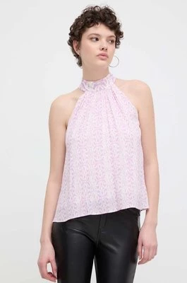 Desigual bluzka SOFÍA damska kolor fioletowy wzorzysta 24SWBW18