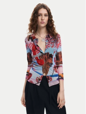 Desigual Bluzka Surreal Blossom 24WWTK84 Kolorowy Slim Fit