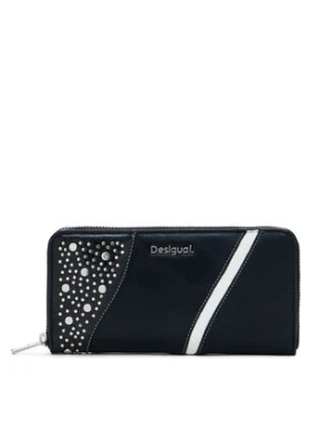 Desigual Duży Portfel Damski 25SAYP24 Czarny