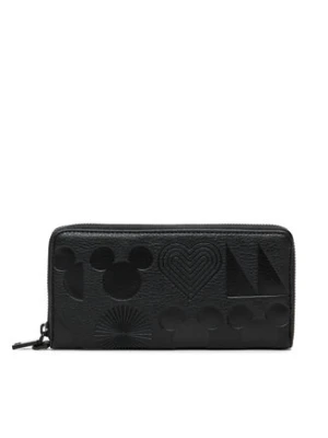 Desigual Duży Portfel Damski All Mickey Fiona 24WAYP01 Czarny
