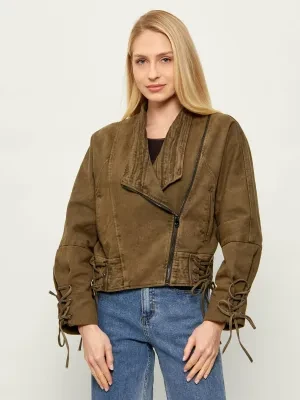 Desigual Jeansowa ramoneska CHAQ_NAYELI | Cropped Fit